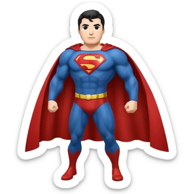 Superman full body emoji sticker