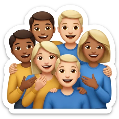 many different groups of people sticker