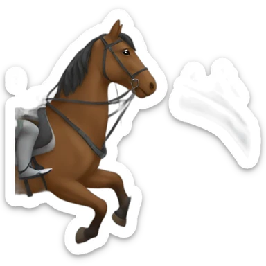 cambodgian flag with a horse soldier sticker