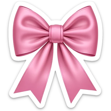 Bow pink sticker