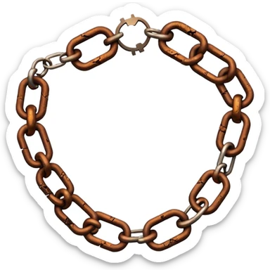 Broken chains sticker