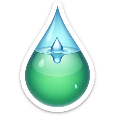 The water is not coming out the green part sticker