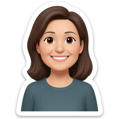 Middle aged pleasant woman sticker