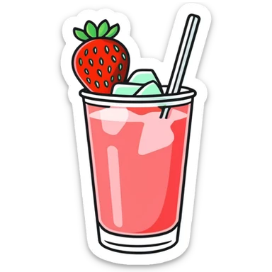 strawberry kiwi ice sticker