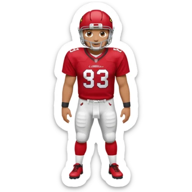 Football cardinals  sticker