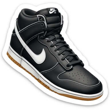 I want you to draw a black Nike Dunk Low with the Nike logo facing right

 sticker