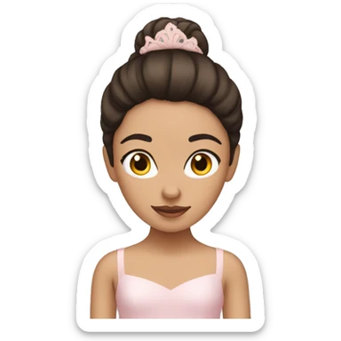 Ballerina brunette sticker