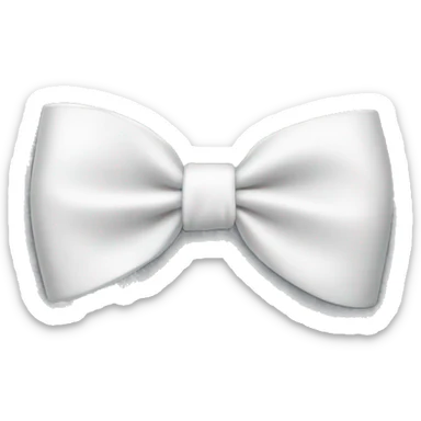 White bow sticker