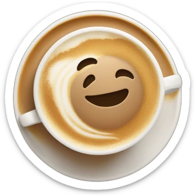 A surfer in cappuccino  sticker