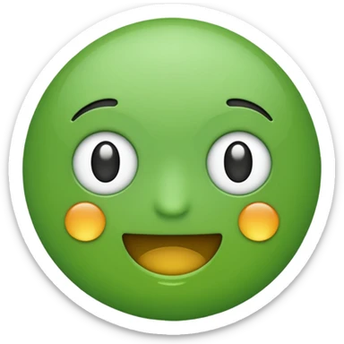 Like emoji with green color sticker