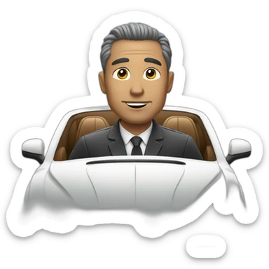 A Man in a bentley car sticker