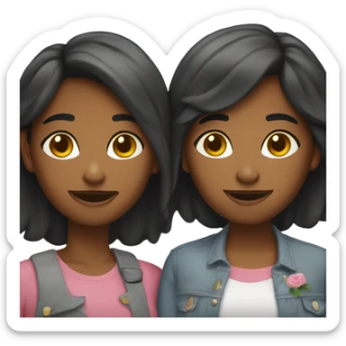 Two lesbians sticker