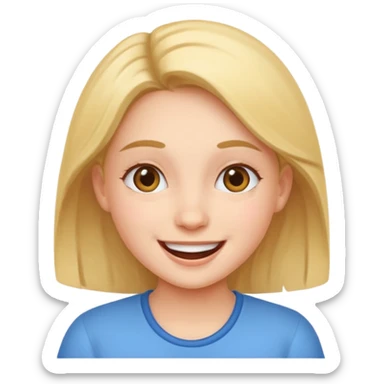 a girl genuinely feeling happy so so so much sticker