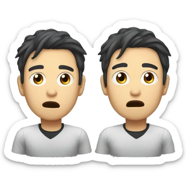 Yuji itadori confused sticker