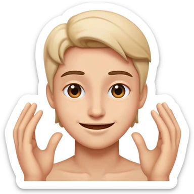 Satisfaction face sticker