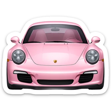 Light pink Porsche  sticker
