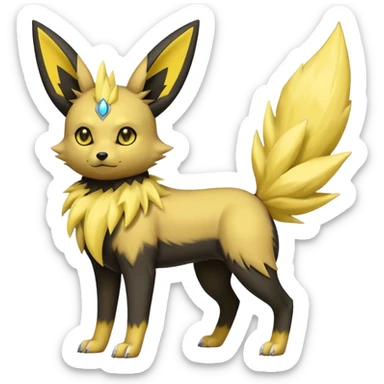 Umbreon-Jolteon-Fakemon-hybrid -fusion- full body sticker