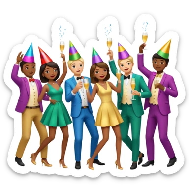 Halay çeken insanlar sticker