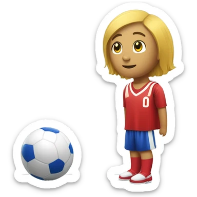 una perona sentada en el piso con una red de boleibol alfrente y un balon de boleibol arriba  sticker