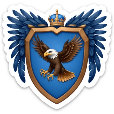 Hogwarts Ravenclaw crest Eagle sticker