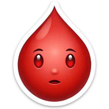 drop of blood sticker