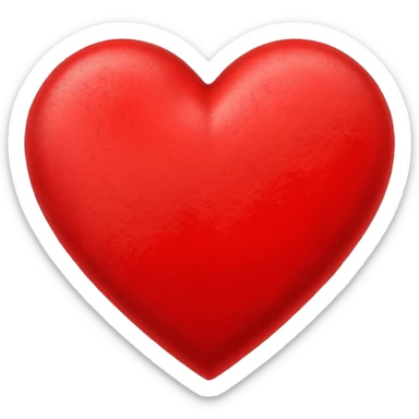 heart with a velvet border sticker