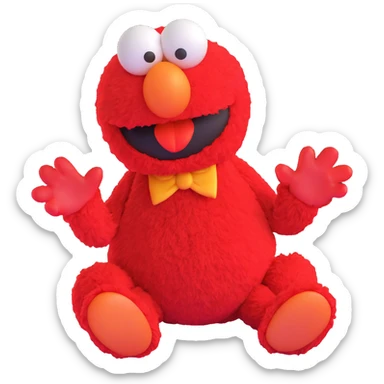 annoyed emo Elmo sticker