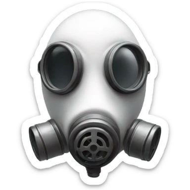 blob-face with gasmask sticker