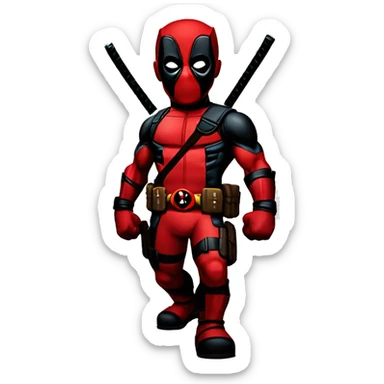 Deadpool wolverine sticker