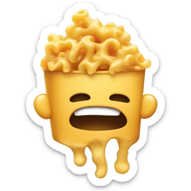 my mac and cheese stinks face sticker