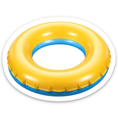 inflatable pool float object icon, colorful swimming ring, glossy plastic texture, summer vibe, 3D cartoon, mobile game icon style, centered, clean background, no text, no watermark
 sticker