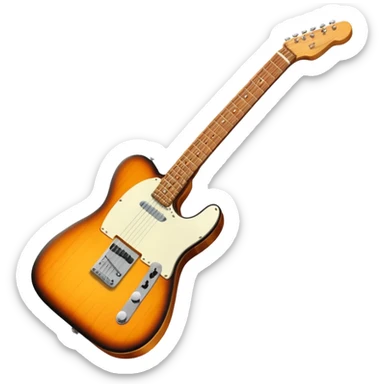 Guitare télécaster sticker