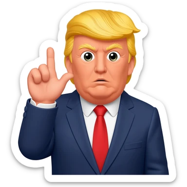 Trump with argument sticker