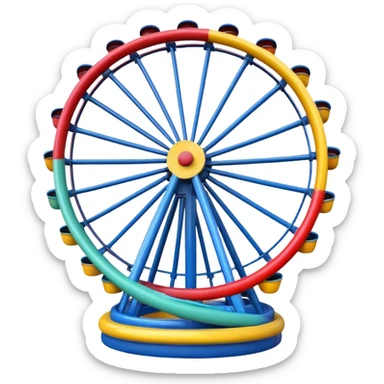Amusement Park Ride sticker