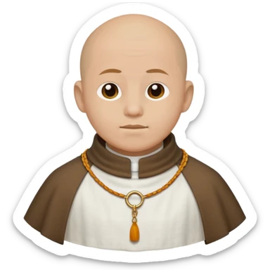 monk's collar sticker