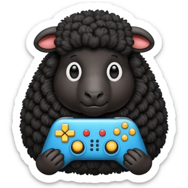 black sheepplayingvideogames sticker