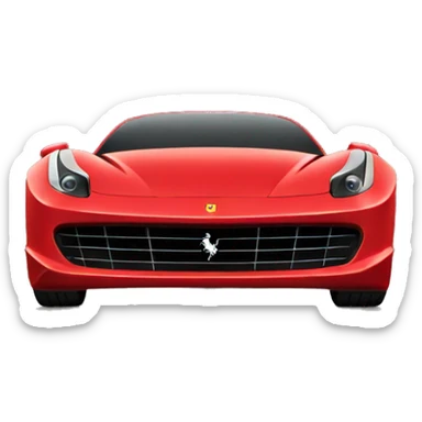 Red Ferrari sticker