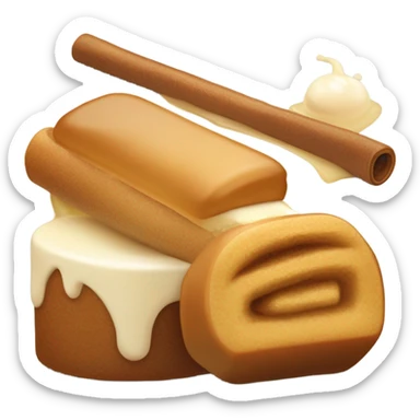 rol de canela sticker