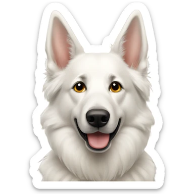 white shepherd sticker