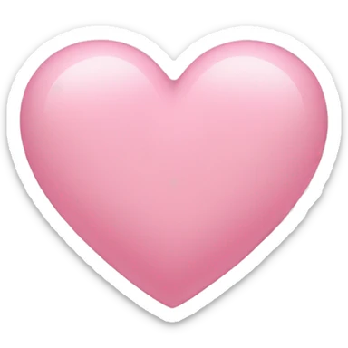 Light pink heart sticker