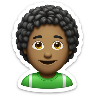 Crea un emoji que sea un círculo verde con tres rayas negras, las rayas estilo como las del wifi sticker