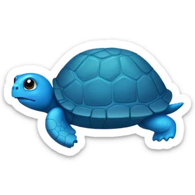 Blue turtle sticker
