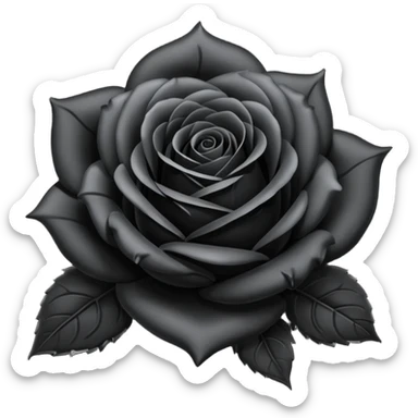 Black roses sticker