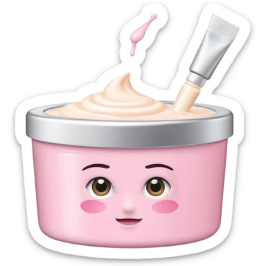 Light pink small Clinique tub with eye cream sticker