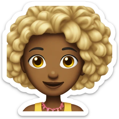 rich beach girl sticker