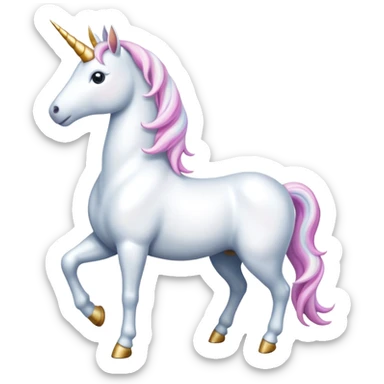 unicorn standing sticker