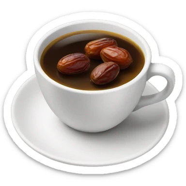 Arabic coffee and dates sticker