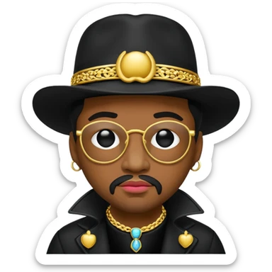 A black pimp sticker