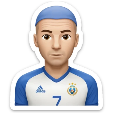 Zinedine zidane 2006 world cup jersey sticker