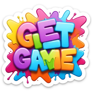 graffiti of the words Get outta my game  sticker